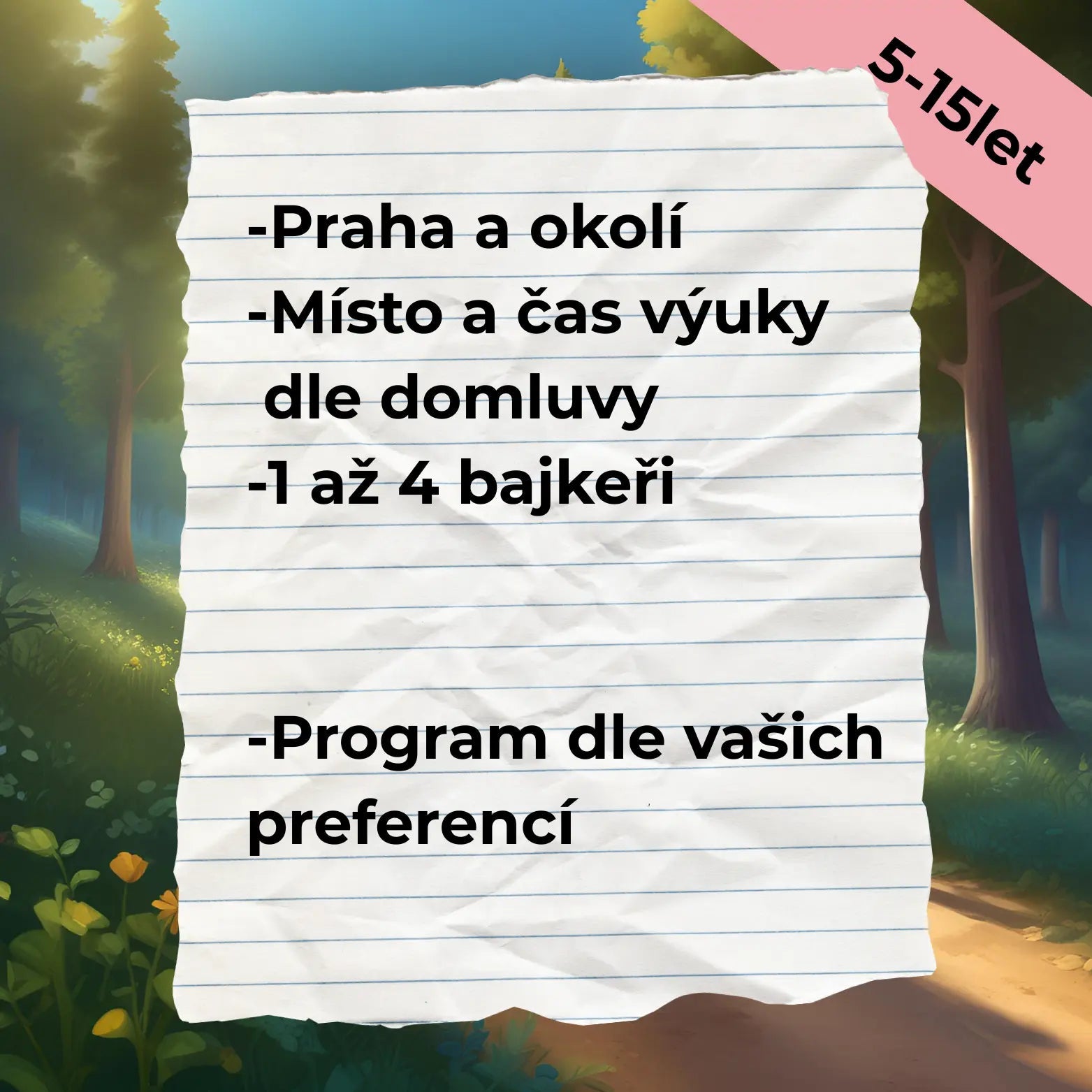 Individuální lekce 5 - 15 let - TreninkCyklistiky.cz