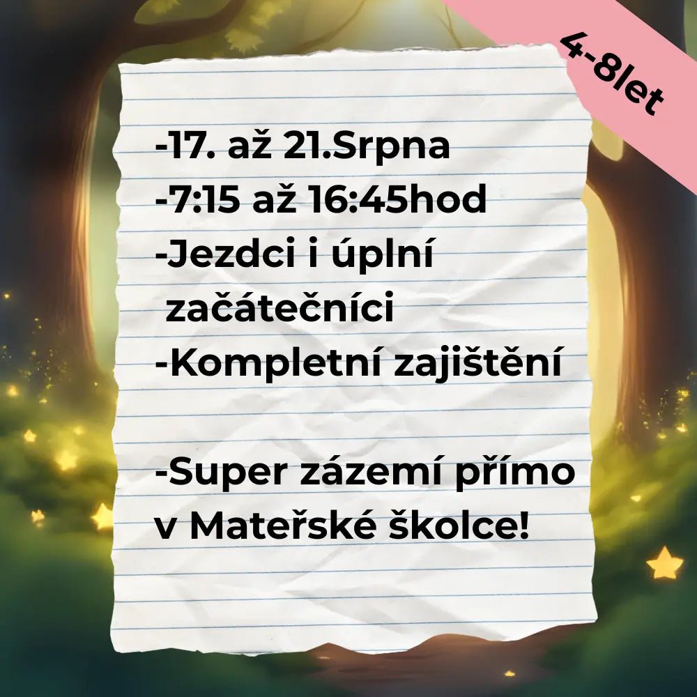 Informace k příměstskému cyklotáboru ve Zdiměřicích