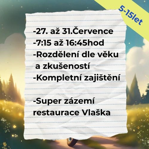 Příměstský tábor Dobříš 5 - 15let - Cyklistix